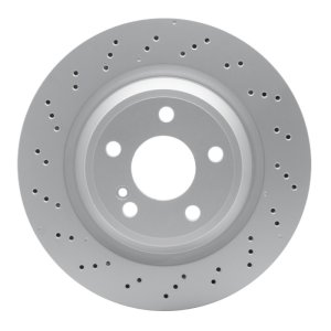Mercedes-Benz SL400 Brake Rotor (1) - Rear - R1 Concepts - Drilled Carbon Alloy GeoMET - `13-`20